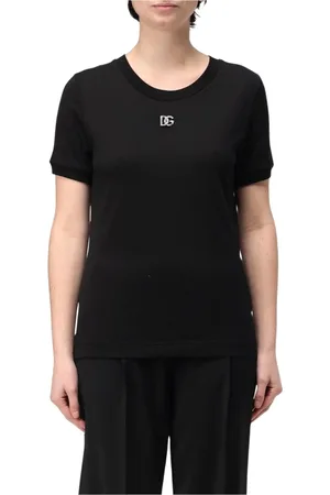 Dolce & Gabbana Mujer, Camisetas, Negro, Talla: M