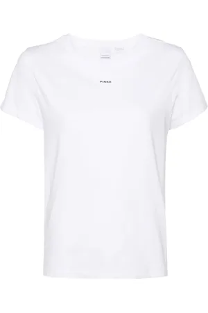 Pinko Mujer, Camisetas, Blanco, Talla: S