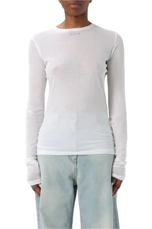 Msgm Mujer, Camisetas, Blanco, Talla: M