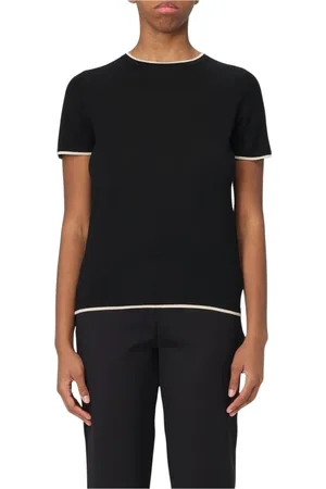 Max Mara Mujer, Camisetas, Negro, Talla: S
