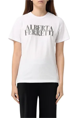 Alberta Ferretti Mujer, Camisetas, Blanco, Talla: M