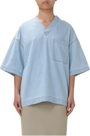 Bottega Veneta Mujer, Blusas y Camisas, Azul, Talla: M