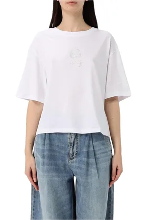 Armani Exchange Mujer, Camisetas, Blanco, Talla: L