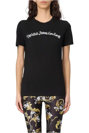 VERSACE Mujer, Camisetas, Negro, Talla: XS