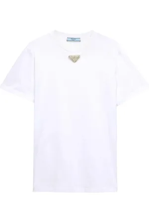 Prada Mujer, Camisetas, Blanco, Talla: S