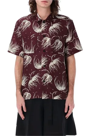 SACAI Hombre, Camisas, Púrpura, Talla: L