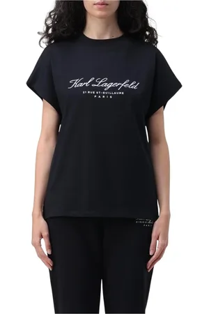 Karl Lagerfeld Mujer, Camisetas, Negro, Talla: L