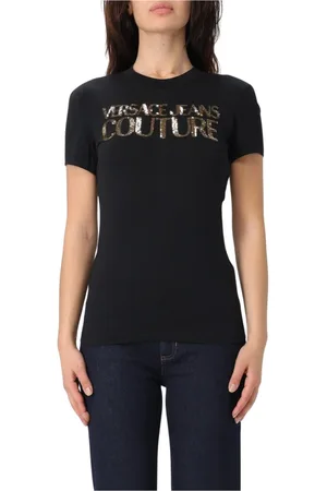 VERSACE Mujer, Camisetas, Negro, Talla: XL