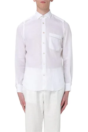 ELEVENTY Hombre, Camisas, Blanco, Talla: L