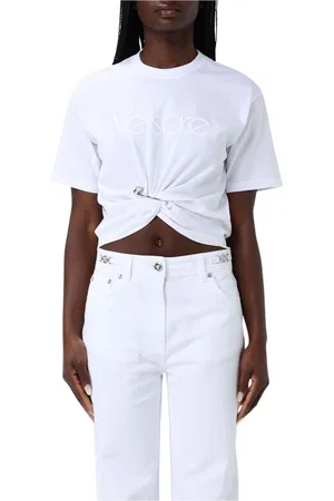 VERSACE Mujer, Camisetas, Blanco, Talla: 2XS