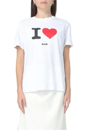 Msgm Mujer, Camisetas, Blanco, Talla: XS