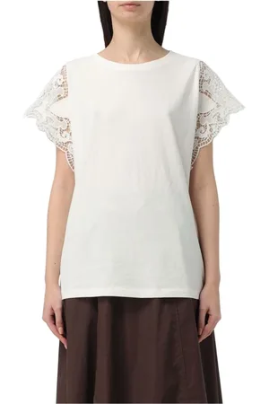 Twin-Set Mujer, Camisetas, Blanco, Talla: 2XL