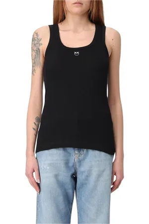 Pinko Mujer, Camisetas, Negro, Talla: XS