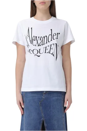 Alexander McQueen Mujer, Camisetas, Blanco, Talla: S