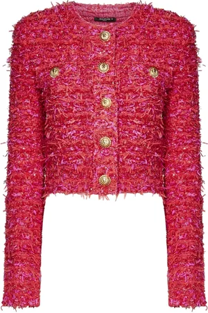 Balmain Mujer, Chaquetas, Rojo, Talla: S