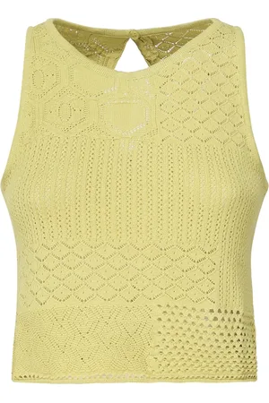 AKEP Mujer, Camisetas, Amarillo, Talla: M