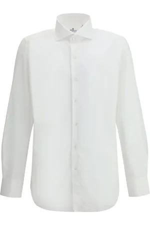 Finamore Hombre, Camisas, Blanco, Talla: S