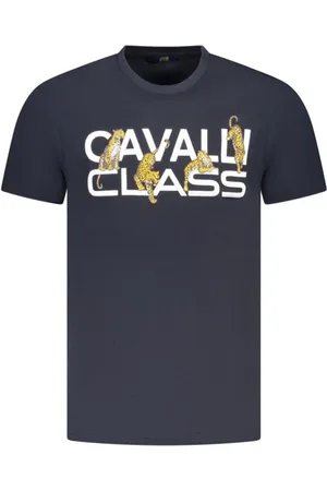 Roberto Cavalli Hombre, Camisetas, Azul, Talla: L