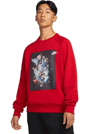 Nike Hombre, Sudaderas, Rojo, Talla: S