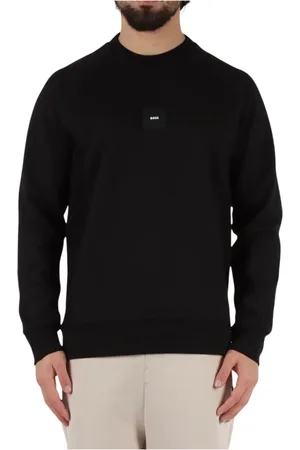 HUGO BOSS Hombre, Sudaderas, Negro, Talla: S