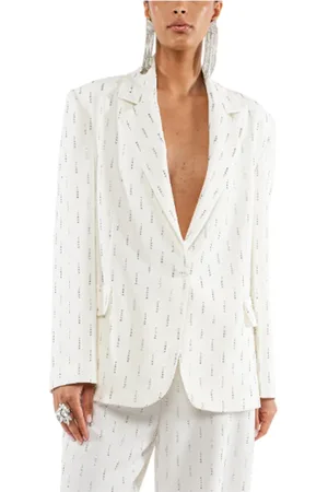 ACTUALEE Mujer, Chaquetas, Blanco, Talla: M