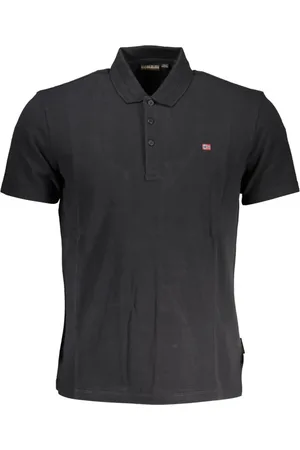Napapijri Hombre, Camisetas, Negro, Talla: L