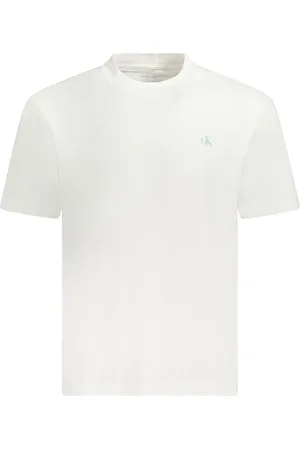 Calvin Klein Hombre, Camisetas, Blanco, Talla: M