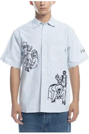 IUTER Hombre, Camisas, Gris, Talla: XS