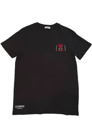 Iceberg Hombre, Camisetas, Negro, Talla: L