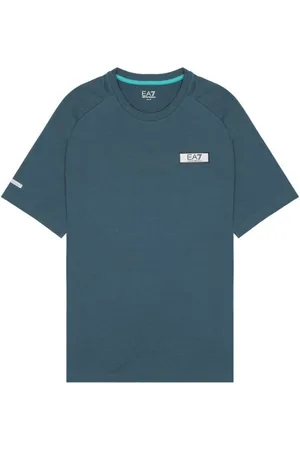 EA7 Hombre, Camisetas, Azul, Talla: M