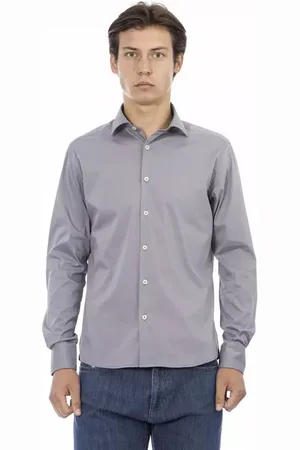 BALDININI Hombre, Camisas, Gris, Talla: L