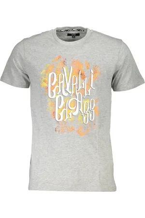 Roberto Cavalli Hombre, Camisetas, Gris, Talla: M