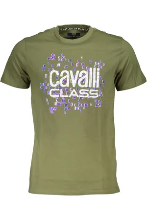 Roberto Cavalli Hombre, Camisetas, Verde, Talla: XL