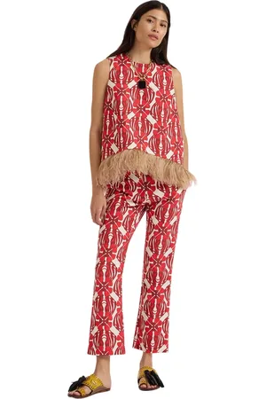 La DoubleJ Mujer, Pantalones, Rojo, Talla: XL
