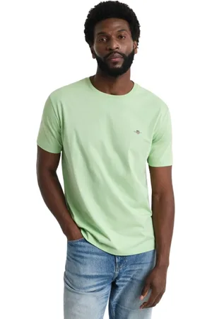 GANT Hombre, Camisetas, Verde, Talla: M