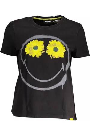 Desigual Mujer, Camisetas, Negro, Talla: S