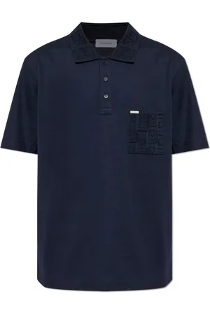 Salvatore Ferragamo Hombre, Camisetas, Azul, Talla: S
