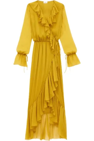 Saint Laurent Mujer, Vestidos, Amarillo, Talla: M