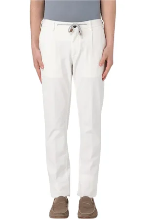 ELEVENTY Hombre, Pantalones, Blanco, Talla: W33
