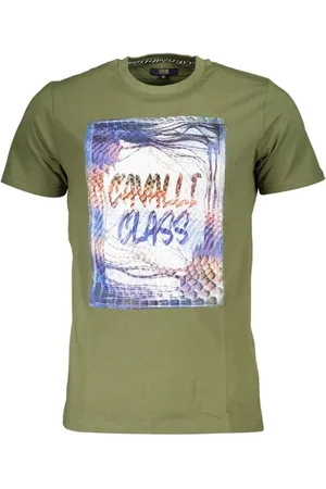 Roberto Cavalli Hombre, Camisetas, Verde, Talla: M