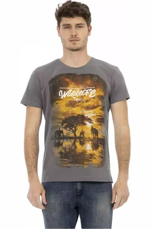 Trussardi Hombre, Camisetas, Gris, Talla: L