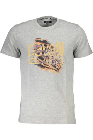 Roberto Cavalli Hombre, Camisetas, Gris, Talla: XL