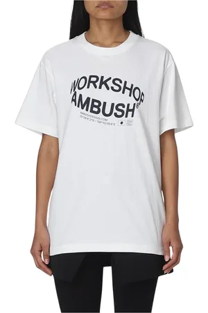 AMBUSH Mujer, Camisetas, Blanco, Talla: S