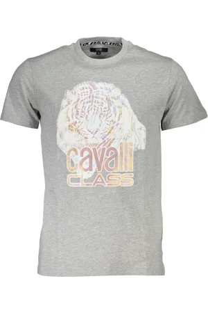 Roberto Cavalli Hombre, Camisetas, Gris, Talla: M