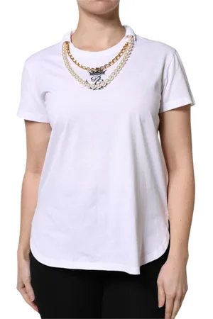 Dolce & Gabbana Mujer, Camisetas, Blanco, Talla: S