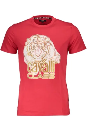 Roberto Cavalli Hombre, Camisetas, Rojo, Talla: 2XL