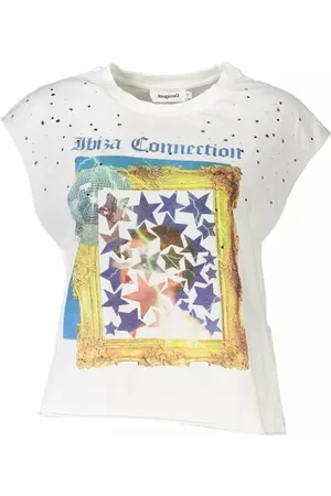 Desigual Mujer, Camisetas, Blanco, Talla: M