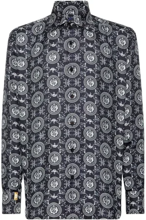 BILLIONAIRE Hombre, Camisas, Negro, Talla: M