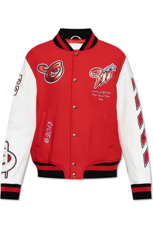 OFF-WHITE Hombre, Chaquetas, Rojo, Talla: L