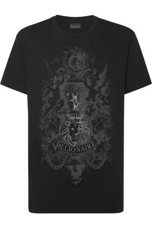 BILLIONAIRE Hombre, Camisetas, Negro, Talla: 4XL